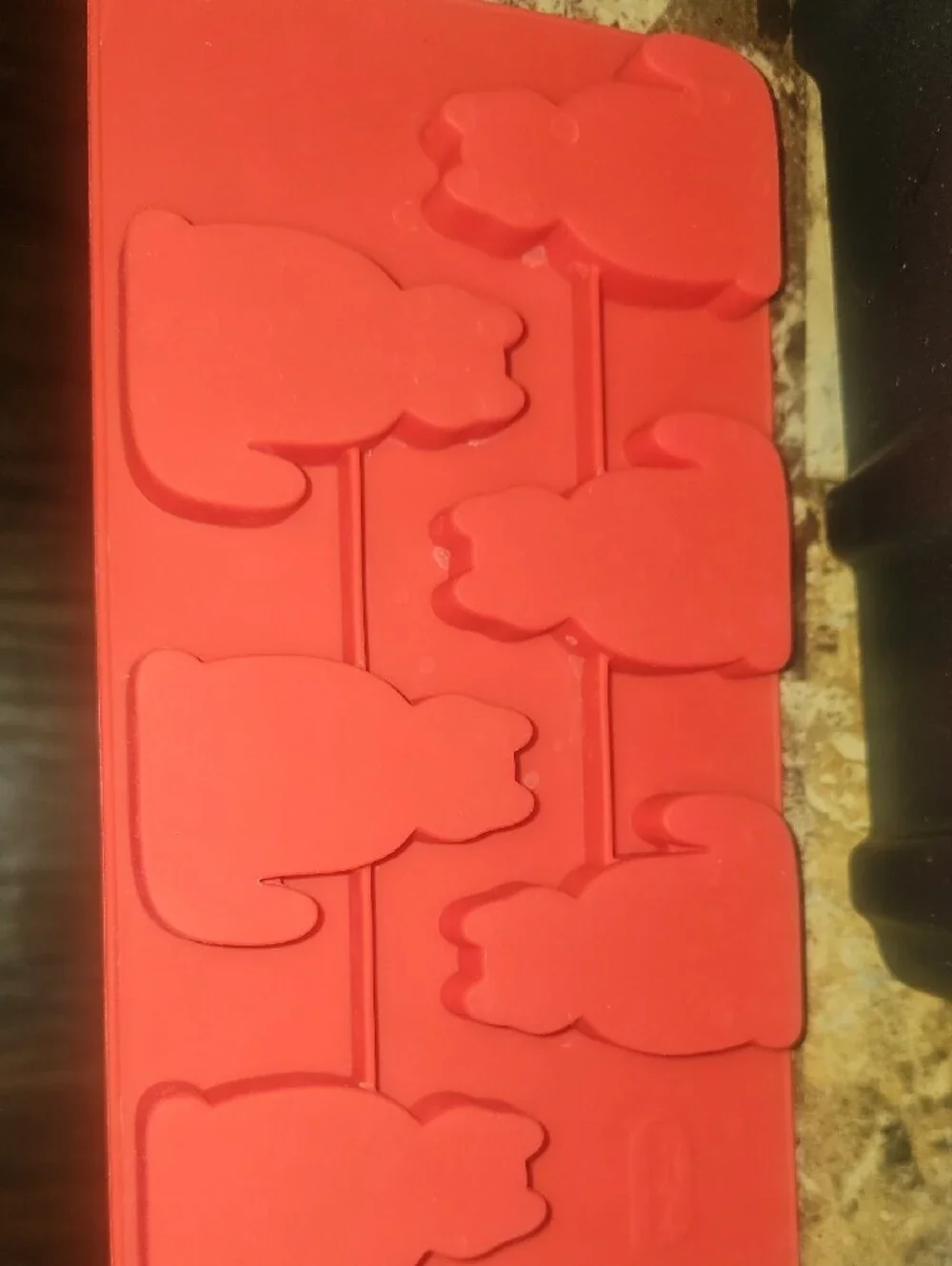New Silicone Small Pet Treat/ Ice Mold - Red